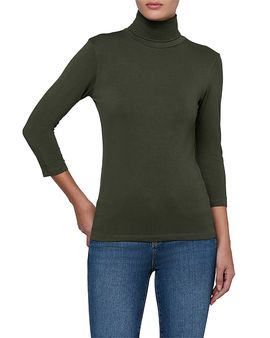 L'agence L'Agence Aja Turtleneck Three Quarter Sleeve Top