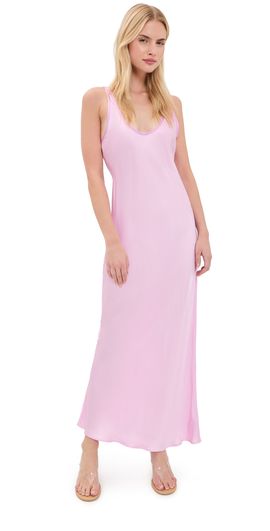L'AGENCE L'AGENCE Akiya Contrast Tank Dress Malibu Pink/Peony