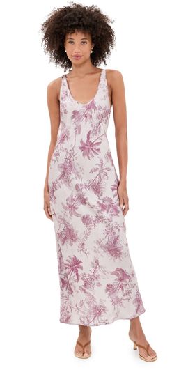 L'AGENCE L'AGENCE Akiya Tank Dress TAN MULTI TEXTURED JUNGLE TOIL