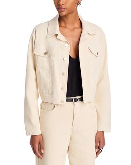 L'agence L'Agence Alessia Corduroy Cropped Jacket