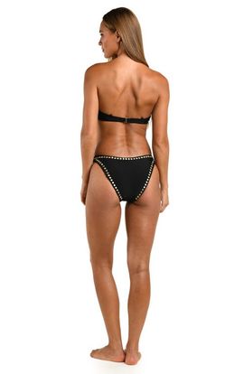 L'AGENCE L'AGENCE Alex Studded Bandeau Bikini Top