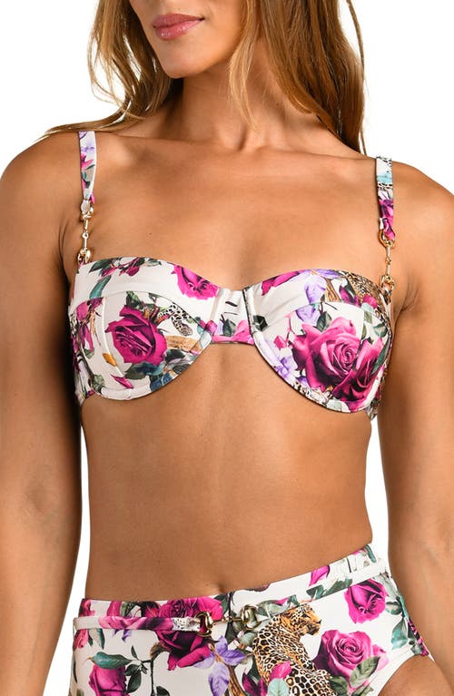 L'AGENCE - Alexandria Rose Leopard Underwire Bikini Top