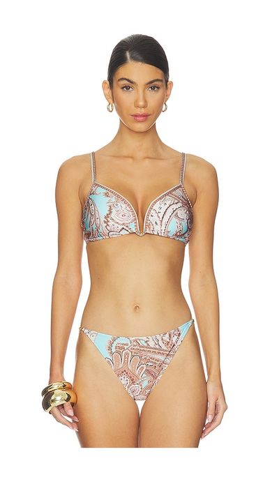 L'AGENCE L'AGENCE Alisha Over The Shoulder Bikini Top