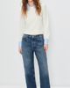 L'AGENCE L'AGENCE April Poplin Collar Pullover White/Blue Stripe - 5