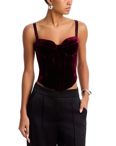 L'agence L'Agence Ariana Velvet Corset