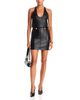 L'agence L'Agence Arlena Whipstitch Faux Leather Mini Skirt - 2