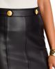L'agence L'Agence Arlena Whipstitch Faux Leather Mini Skirt - 5
