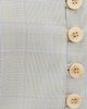 L'AGENCE L'AGENCE Arwen Cropped Vest Ivory/Tan/Blue Plaid - 6