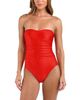 L'agence L'Agence Aubrey Shimmer Ruched One Piece Swimsuit - 2