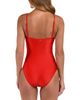 L'agence L'Agence Aubrey Shimmer Ruched One Piece Swimsuit - 4