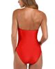 L'agence L'Agence Aubrey Shimmer Ruched One Piece Swimsuit - 5