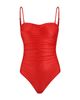 L'agence L'Agence Aubrey Shimmer Ruched One Piece Swimsuit - 6