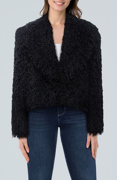 L'AGENCE L'AGENCE Aura Cropped Faux Fur Coat