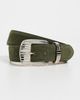 L'AGENCE L'AGENCE Aya Western Engraved Belt Olive Suede - 2