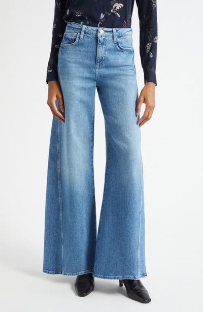 L'AGENCE L'AGENCE Beau Seamed High Waist Wide Leg Jeans