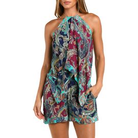 L'AGENCE L'AGENCE Bessarabian Paisley Cover-Up Top