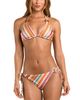 L'agence L'Agence Britt Watercolor Stripe Side Tie Bikini Bottom - 4
