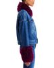 L'agence L'Agence Bronson Faux Fur Trim Denim Jacket - 5