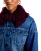 L'agence L'Agence Bronson Faux Fur Trim Denim Jacket - 6