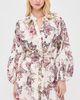 L'AGENCE L'AGENCE Butterfly Jungle Shirt Dress White Multi Butterfly - 2