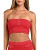 L'AGENCE L'AGENCE Cable Knit Midkini Bikini Top - 1
