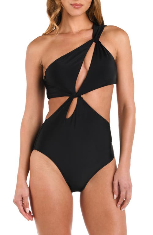 L'AGENCE L'AGENCE Camilla Cutout One-Shoulder One-Piece Swimsuit