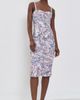 L'AGENCE L'AGENCE Caprice Strapless Midi Dress Multi Butterfly Wing - 2
