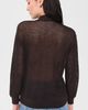 L'AGENCE L'AGENCE Carine Pointelle Collared Sweater Coffee Bean - 3