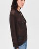 L'AGENCE L'AGENCE Carine Pointelle Collared Sweater Coffee Bean - 4