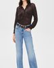 L'AGENCE L'AGENCE Carine Pointelle Collared Sweater Coffee Bean - 5