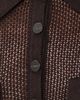 L'AGENCE L'AGENCE Carine Pointelle Collared Sweater Coffee Bean - 6