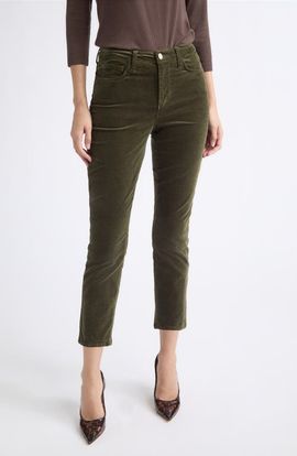 L'AGENCE L'AGENCE Celestia High Waist Slim Corduroy Pants