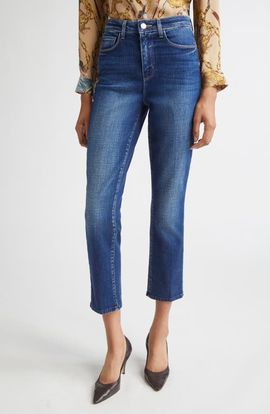 L'AGENCE L'AGENCE Celestia Slim Fit Crop Jeans