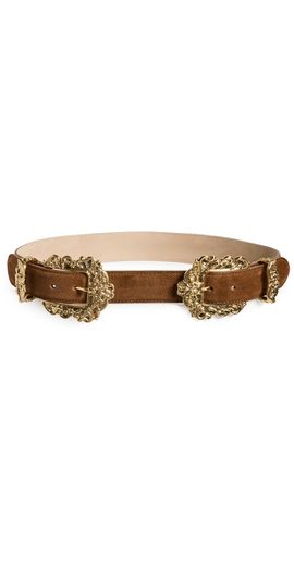 L'AGENCE L'AGENCE Chayenne Ornate Double Belt Tobacco Suede