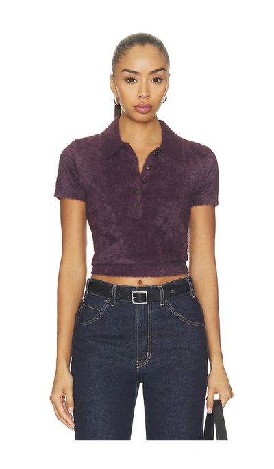 L'AGENCE L'AGENCE Cirrus Short Sleeve Crop Polo