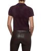 L'agence L'Agence Cirrus Short Sleeve Fuzzy Polo Top - 3