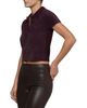 L'agence L'Agence Cirrus Short Sleeve Fuzzy Polo Top - 4
