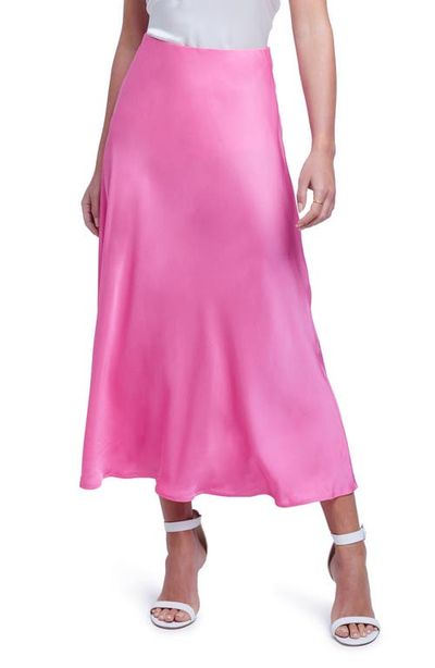 L'AGENCE L'AGENCE Clarisa Bias Cut Satin Skirt