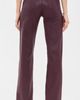 L'AGENCE L'AGENCE Clayton High Rise Wide Leg Faux Leather Jeans Deep Sangria Coated - 3
