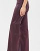 L'AGENCE L'AGENCE Clayton High Rise Wide Leg Faux Leather Jeans Deep Sangria Coated - 4