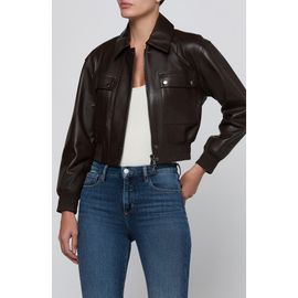 L'AGENCE L'AGENCE Clotilde Leather Bomber Jacket