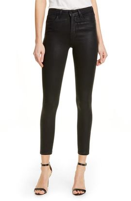 L'AGENCE L'AGENCE Coated High Waist Skinny Jeans