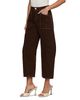 L'agence L'Agence Cody High Rise Rodeo Jeans in Brown/Natural Contrast - 4