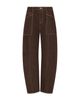 L'agence L'Agence Cody High Rise Rodeo Jeans in Brown/Natural Contrast - 5