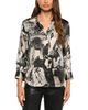 L'agence L'Agence Dani Collared 3/4 Sleeve Printed Silk Blouse - 5
