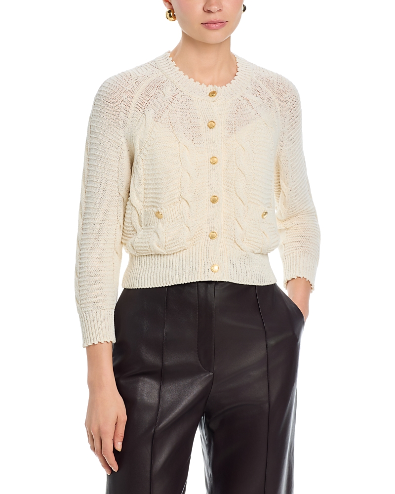 L'agence L'Agence Darcy Cable Stitch Cardigan Sweater