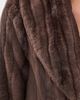 L'AGENCE L'AGENCE Davy Crop Faux Fur Jacket Dark Java Striped Fur - 6