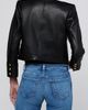 L'AGENCE L'AGENCE Deidra Collarless Leather Jacket - 3