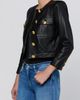 L'AGENCE L'AGENCE Deidra Collarless Leather Jacket - 4