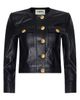 L'AGENCE L'AGENCE Deidra Collarless Leather Jacket - 5